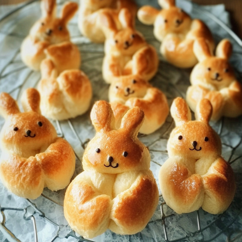 Easter Bunny-Shaped Dinner Rolls – Her Feast